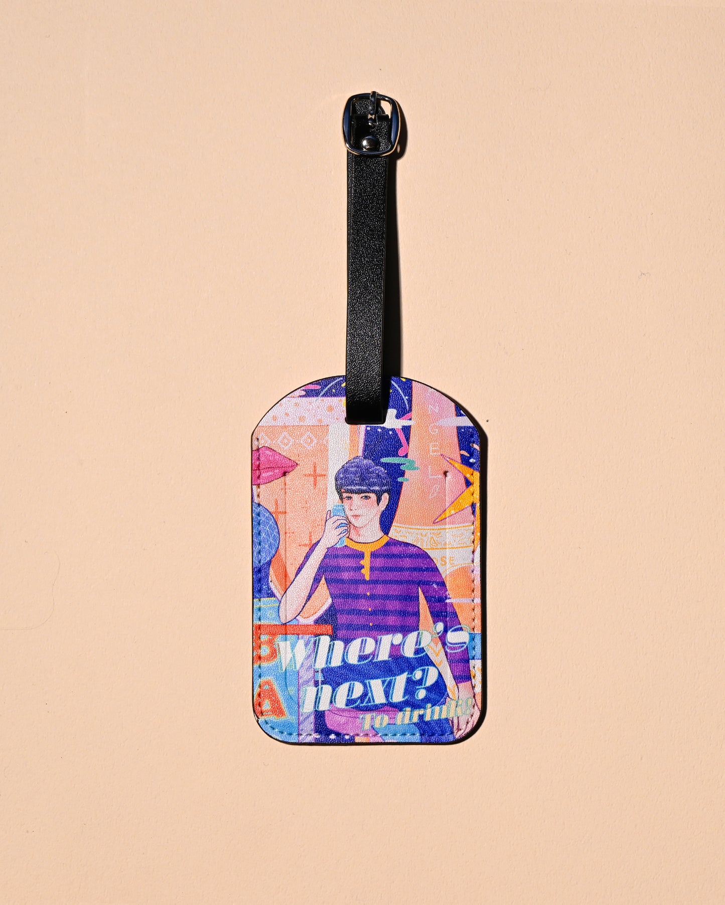 Where's Next? To drink Luggage Tag