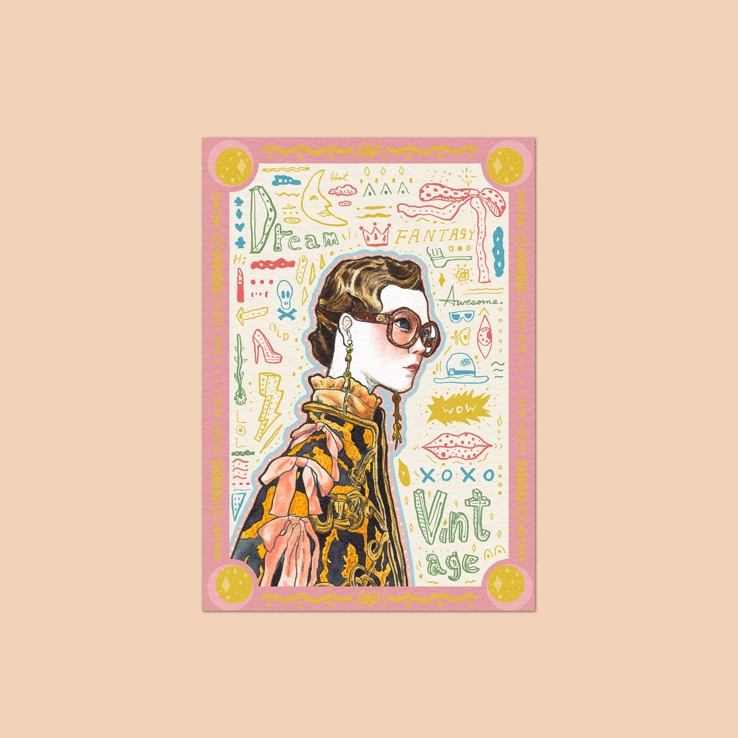 Vintage Dream アートプリントポストカード