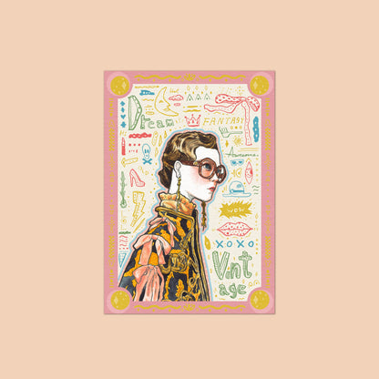 Vintage Dream アートプリントポストカード